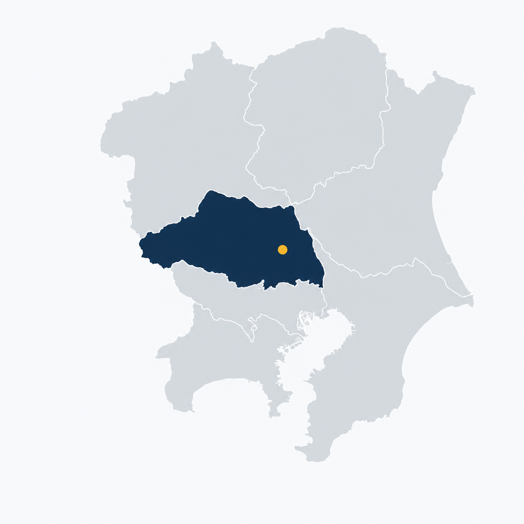 関東対応エリアマップ（埼玉県全域）
